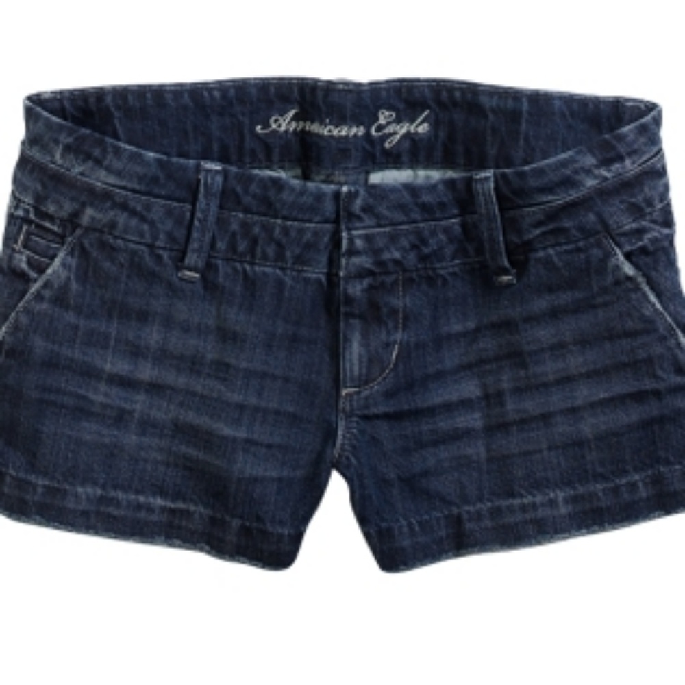 AE DENIM TUXEDO SHORT SHORTS